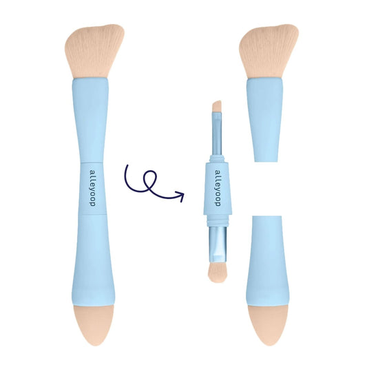 Salune 4-in-1 Travel Makeup Brush