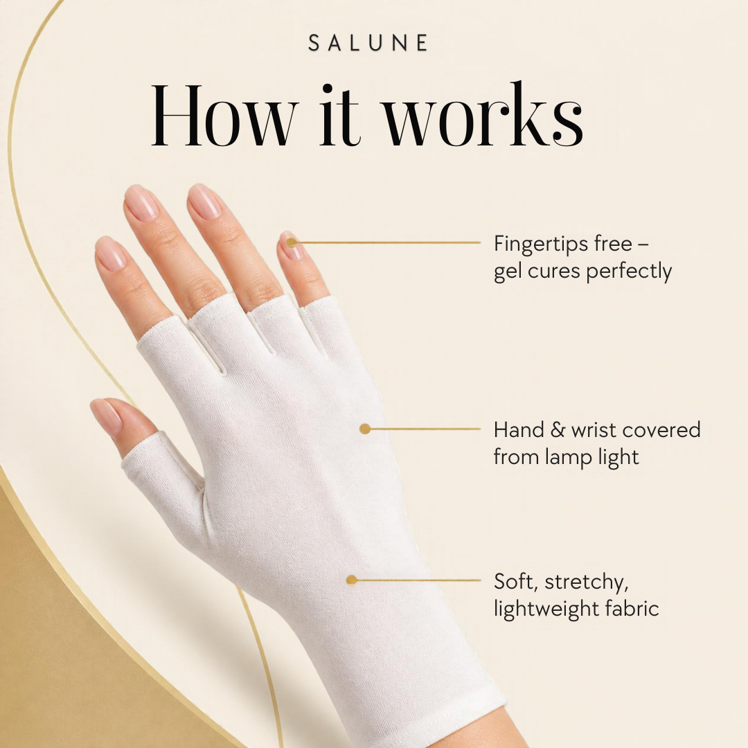 How UV manicure gloves work under the nail lamp