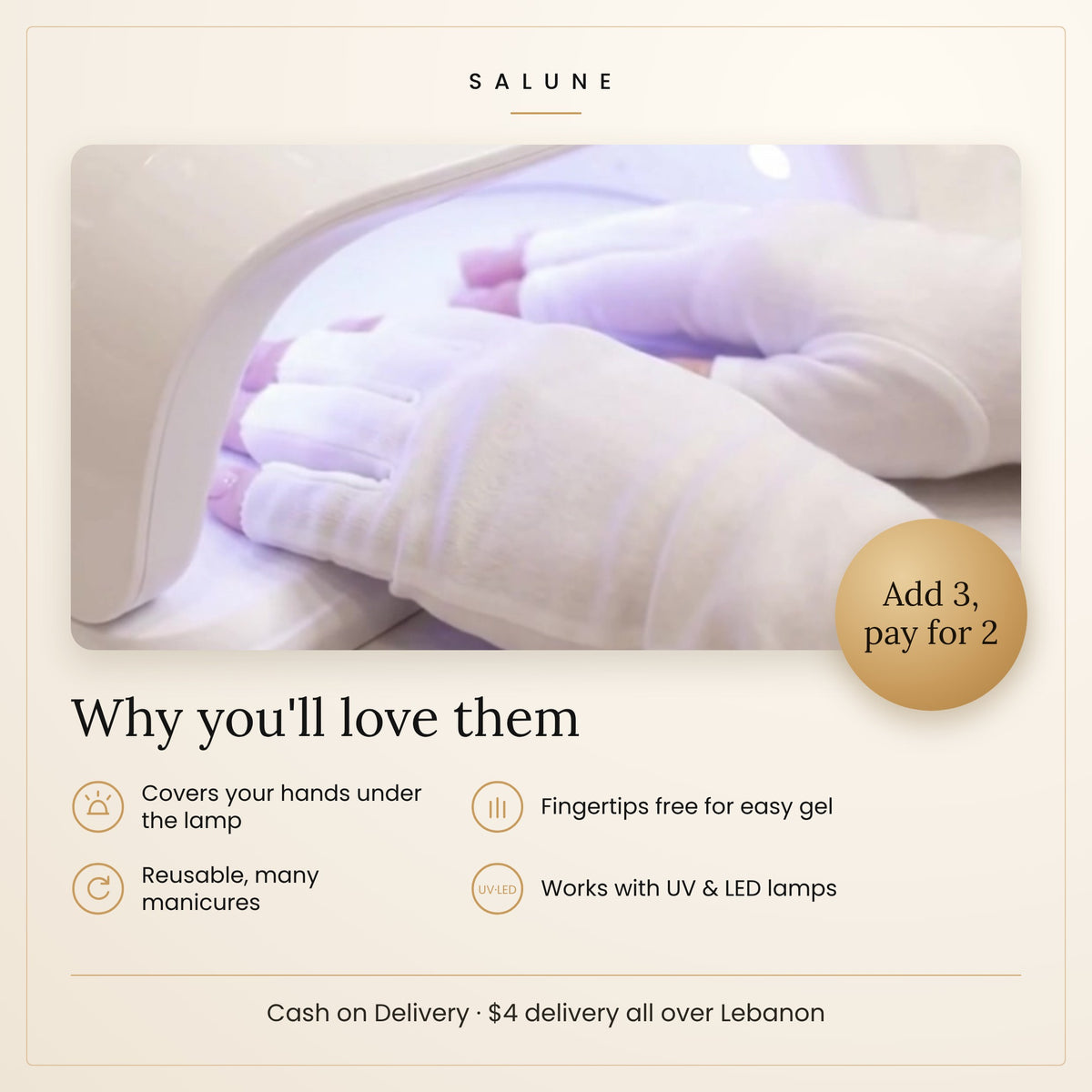 Why protect your hands: add 3 gloves, pay for 2