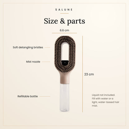Mist hair brush size 23 x 6.6 cm and parts